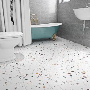Read more about the article Exploring the Beauty of White Terrazzo Tiles