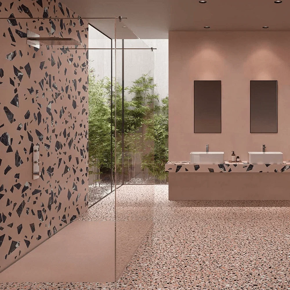 Pink Terrazzo Tiles for Residential